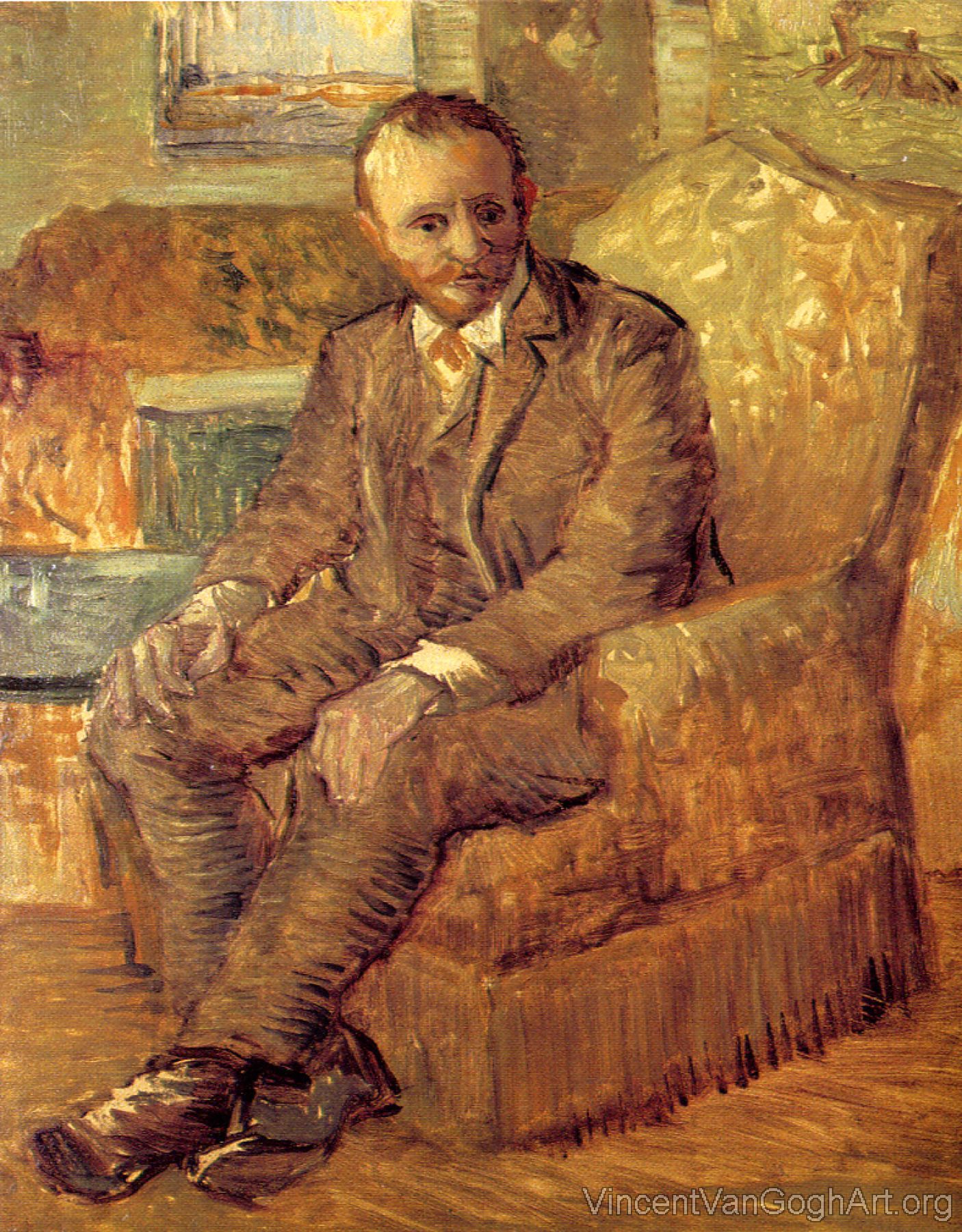 Portrait of Alexander Reid,Sitting in an Easy Chair